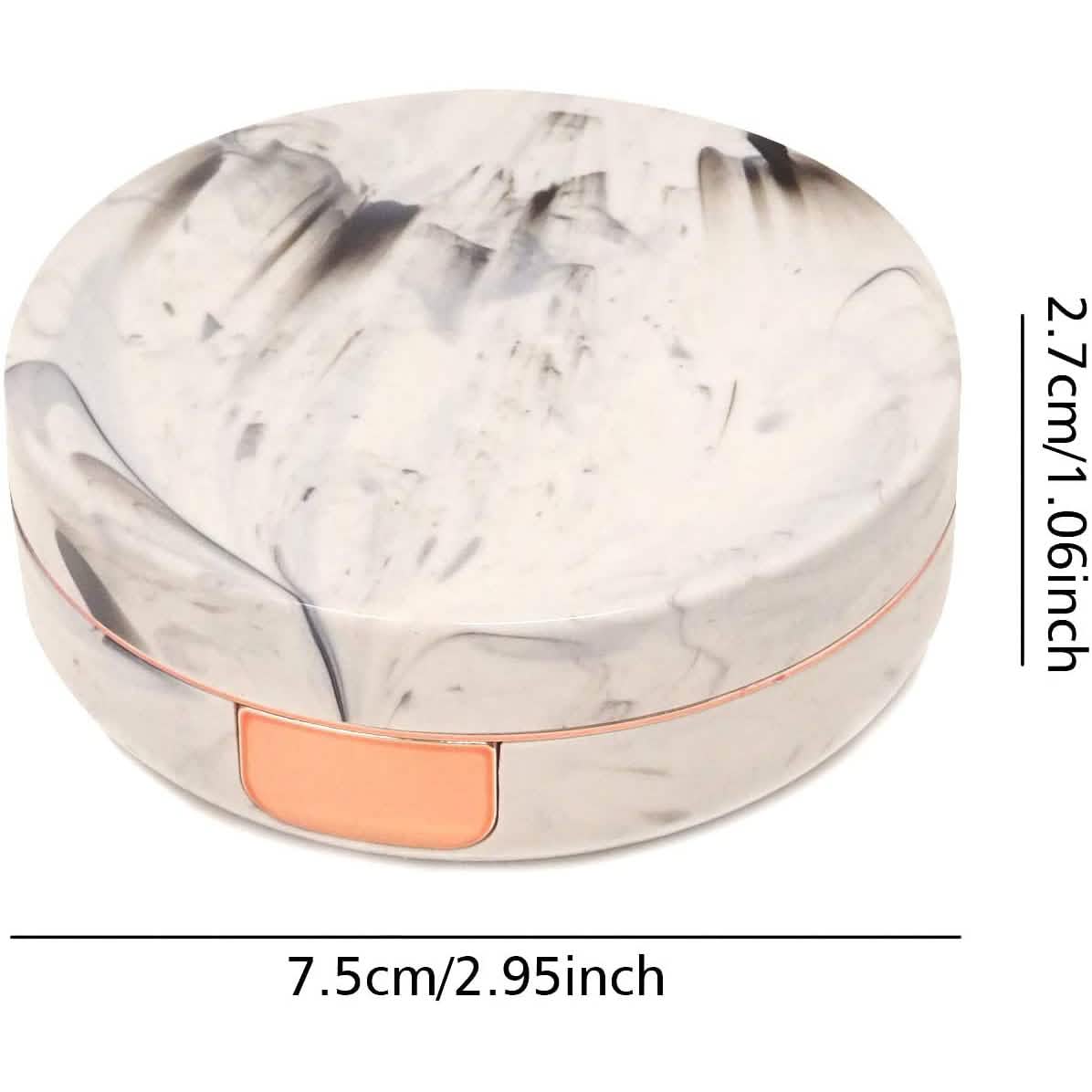 Honbay Fashion Marble Contact Lens Case with Mirror DailySale