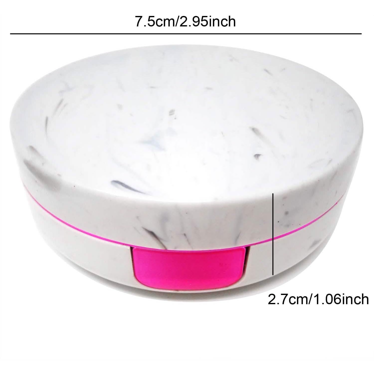 Honbay Fashion Marble Contact Lens Case with Mirror DailySale