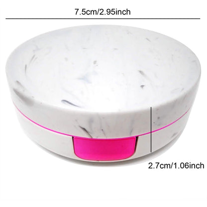 Honbay Fashion Marble Contact Lens Case with Mirror DailySale