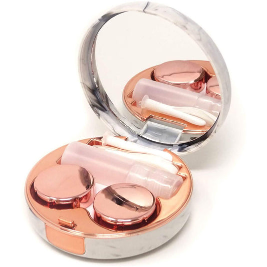 Honbay Fashion Marble Contact Lens Case with Mirror DailySale