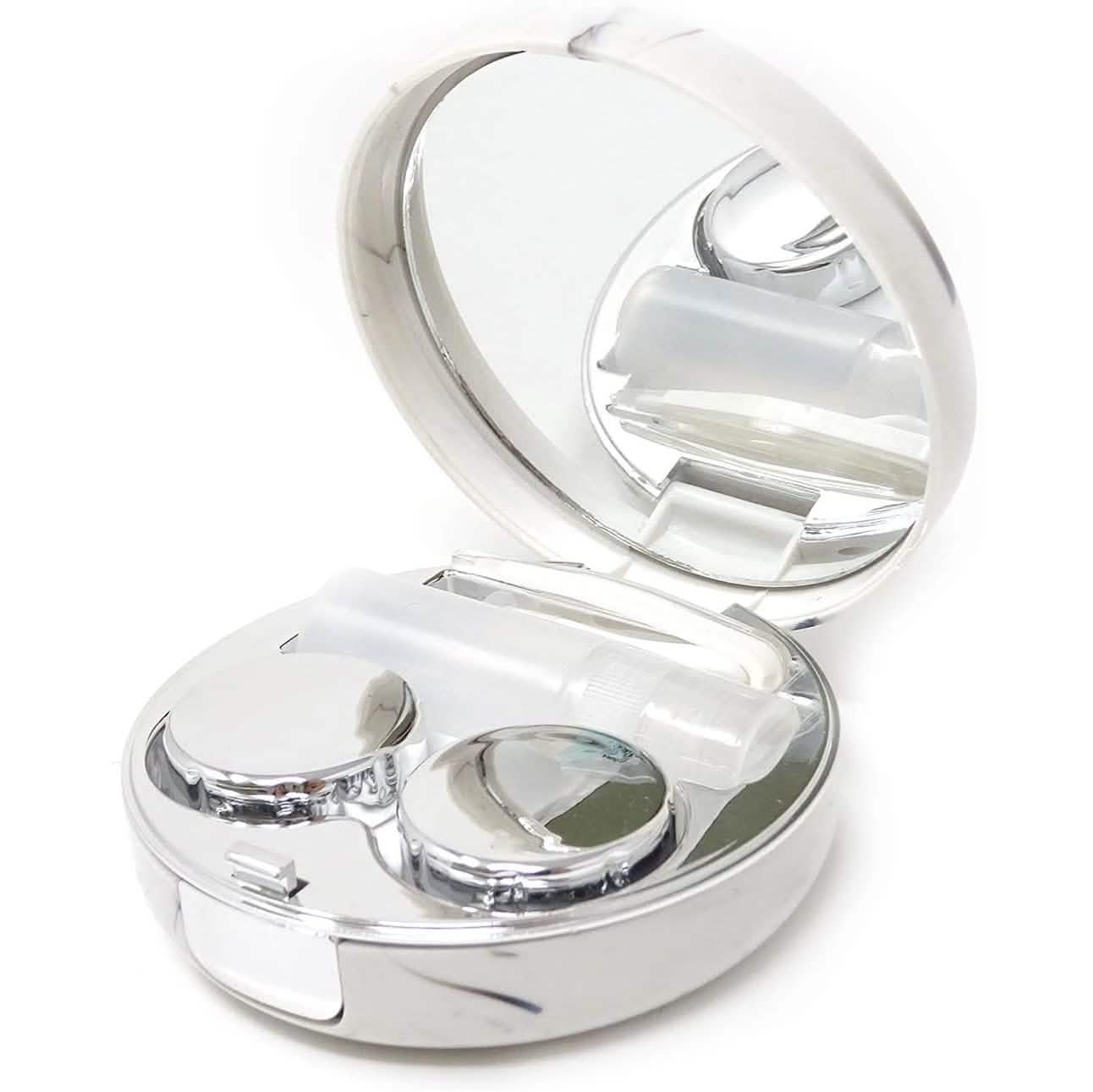 Honbay Fashion Marble Contact Lens Case with Mirror DailySale