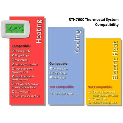 Honeywell Home RTH8560D 7-Day Programmable Touchscreen Thermostat DailySale