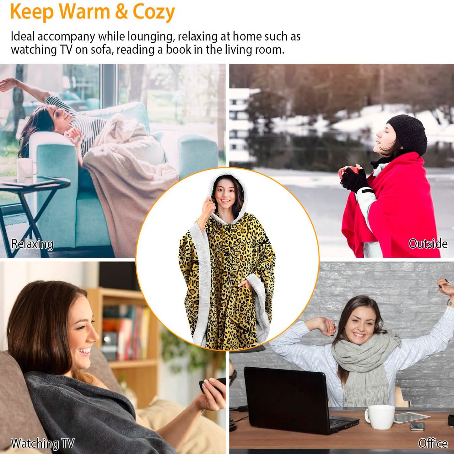 Hoodie Blanket Snuggle Robe DailySale