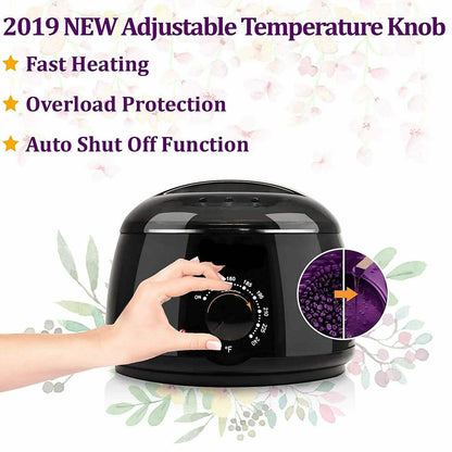 Hot Wax Warmer Hair Removal Depilatory Waxing Kit DailySale