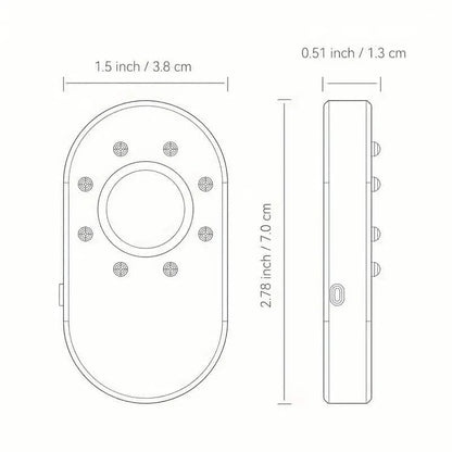 Hotel Hidden Camera Detector Finder, Infrared Detector, Travel Mini Portable Anti-Peeping Anti-Monitoring Camera Scanner DailySale