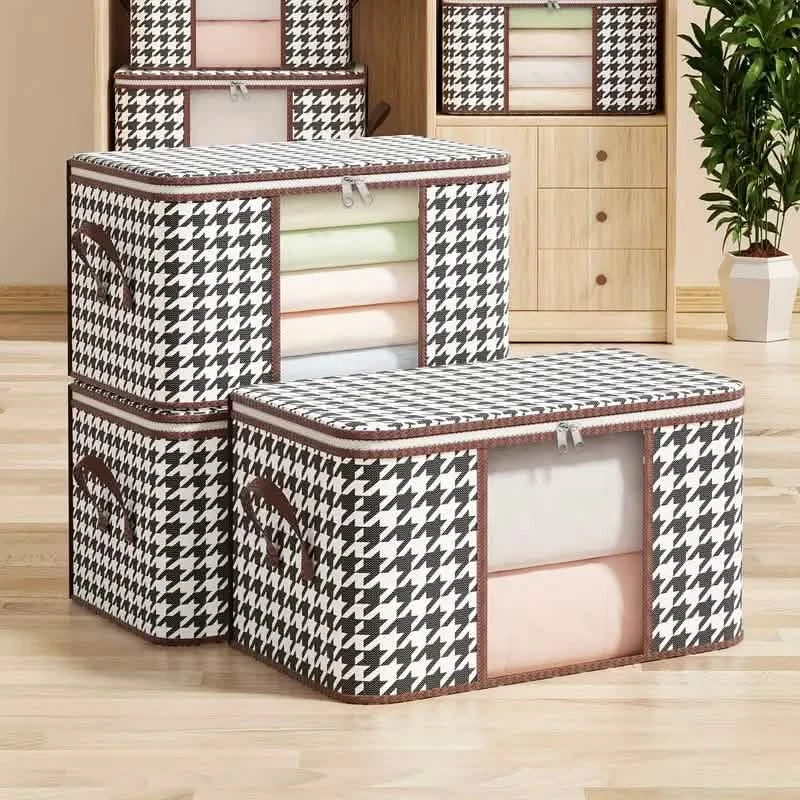 Houndstooth Large Storage Bag DailySale