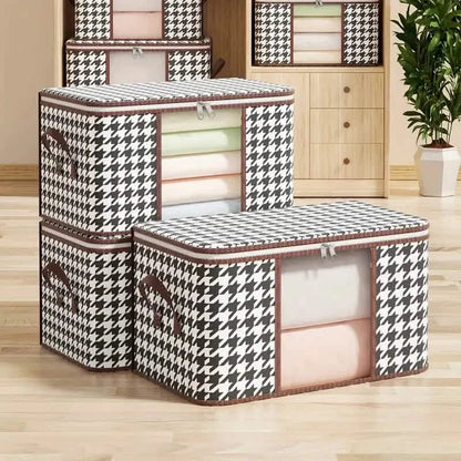 Houndstooth Large Storage Bag DailySale