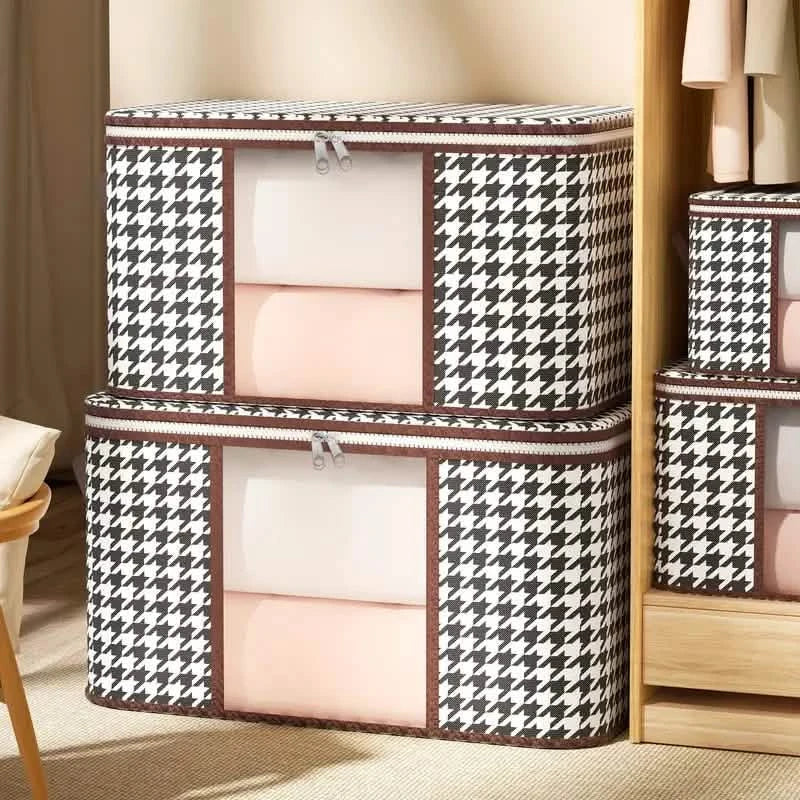 Houndstooth Large Storage Bag DailySale