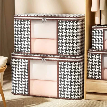 Houndstooth Large Storage Bag DailySale