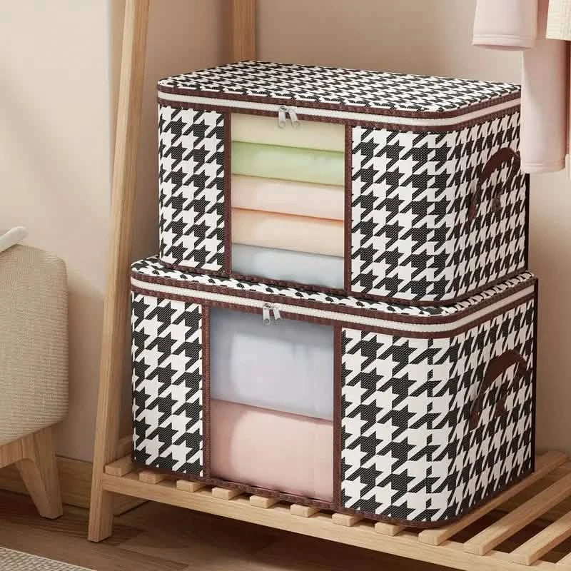 Houndstooth Large Storage Bag DailySale