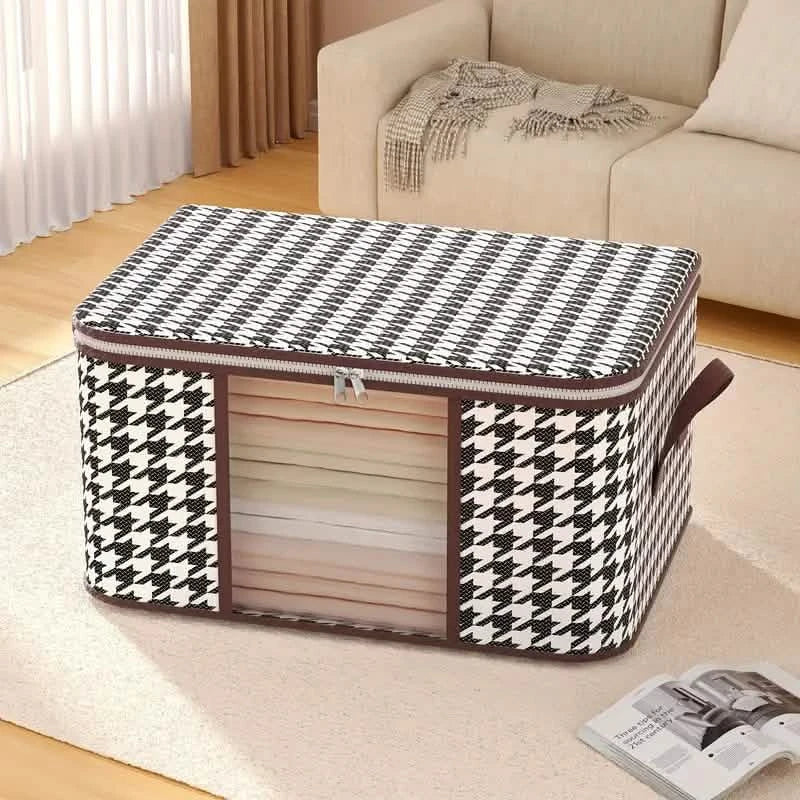 Houndstooth Large Storage Bag DailySale