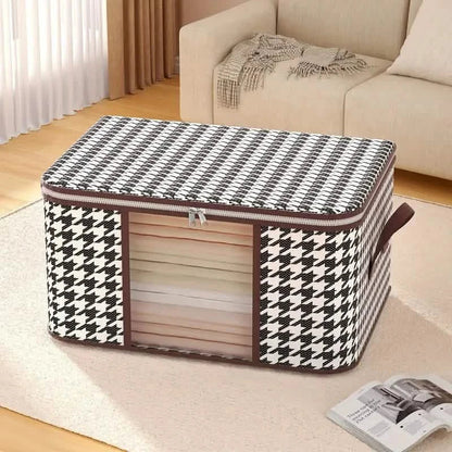 Houndstooth Large Storage Bag DailySale