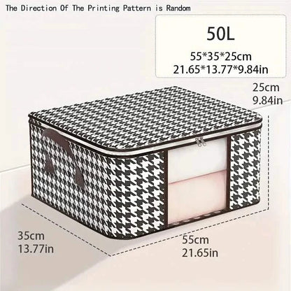 Houndstooth Large Storage Bag DailySale
