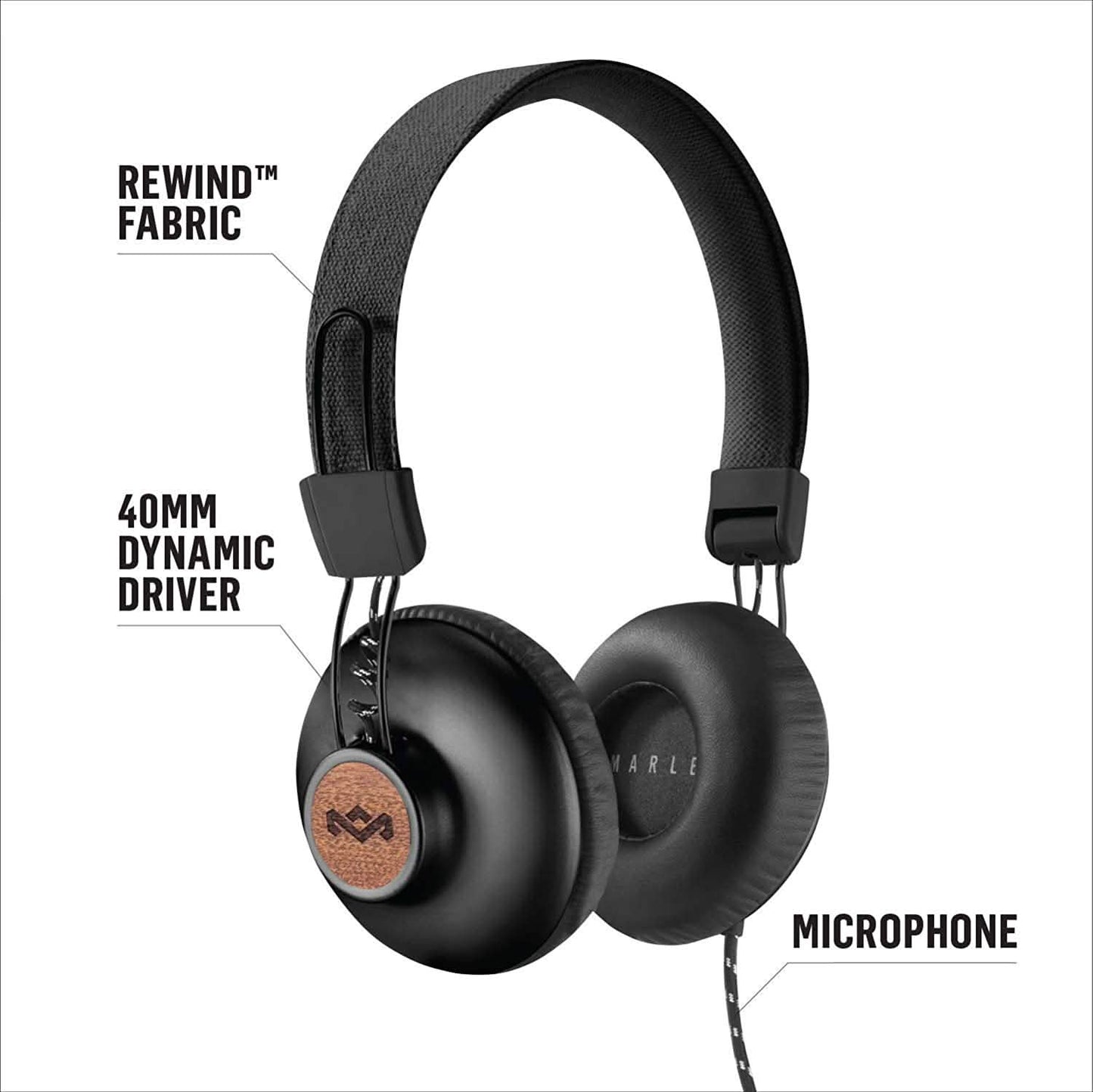 House of Marley Positive Vibration 2 Over-Ear Wired Headphones DailySale