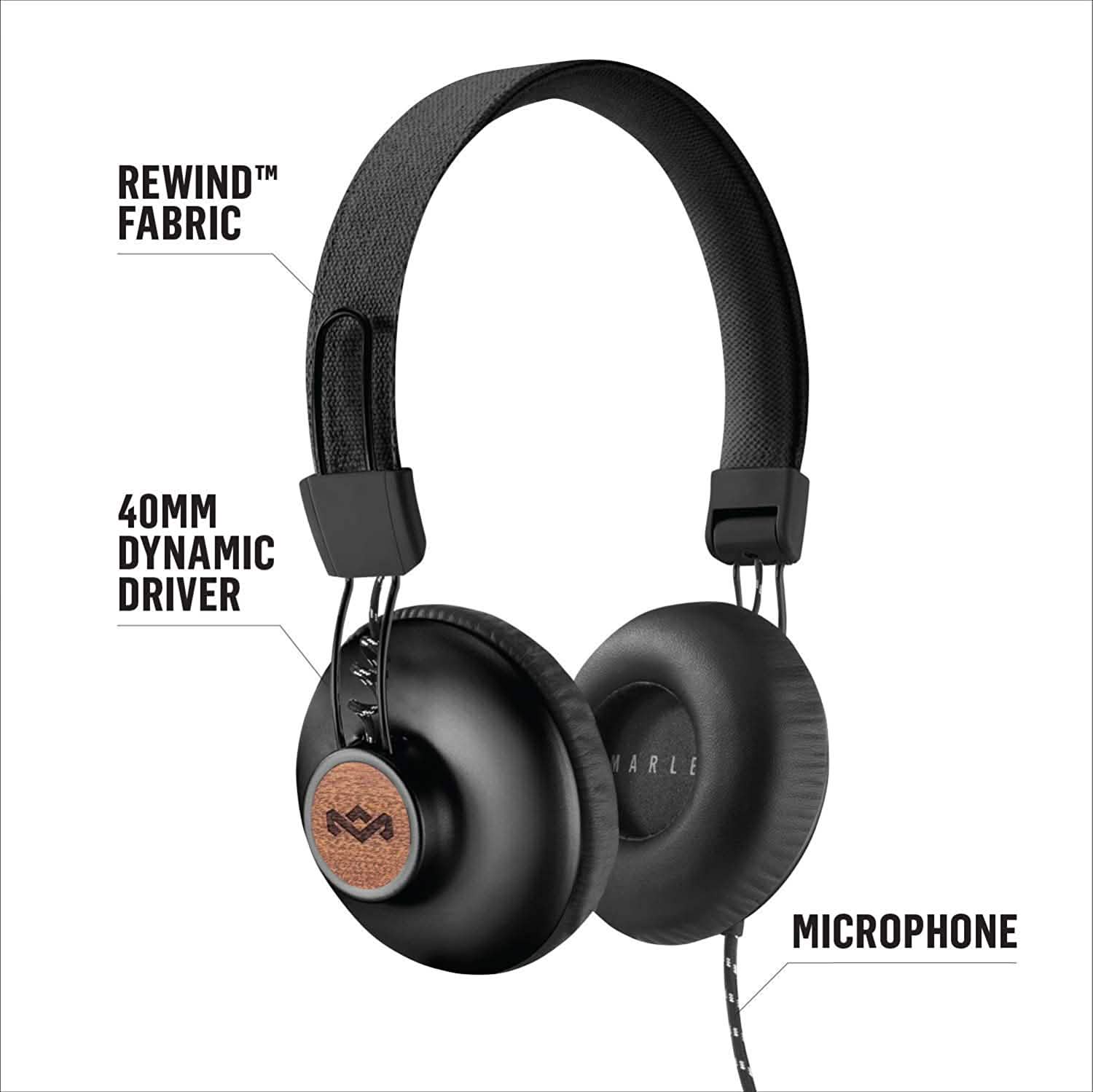 House of Marley Positive Vibration 2 Over-Ear Wired Headphones DailySale