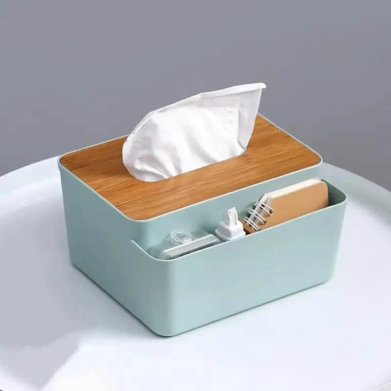 Household Simple Wood Grain Paper Box DailySale