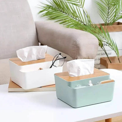 Household Simple Wood Grain Paper Box DailySale
