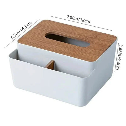 Household Simple Wood Grain Paper Box DailySale