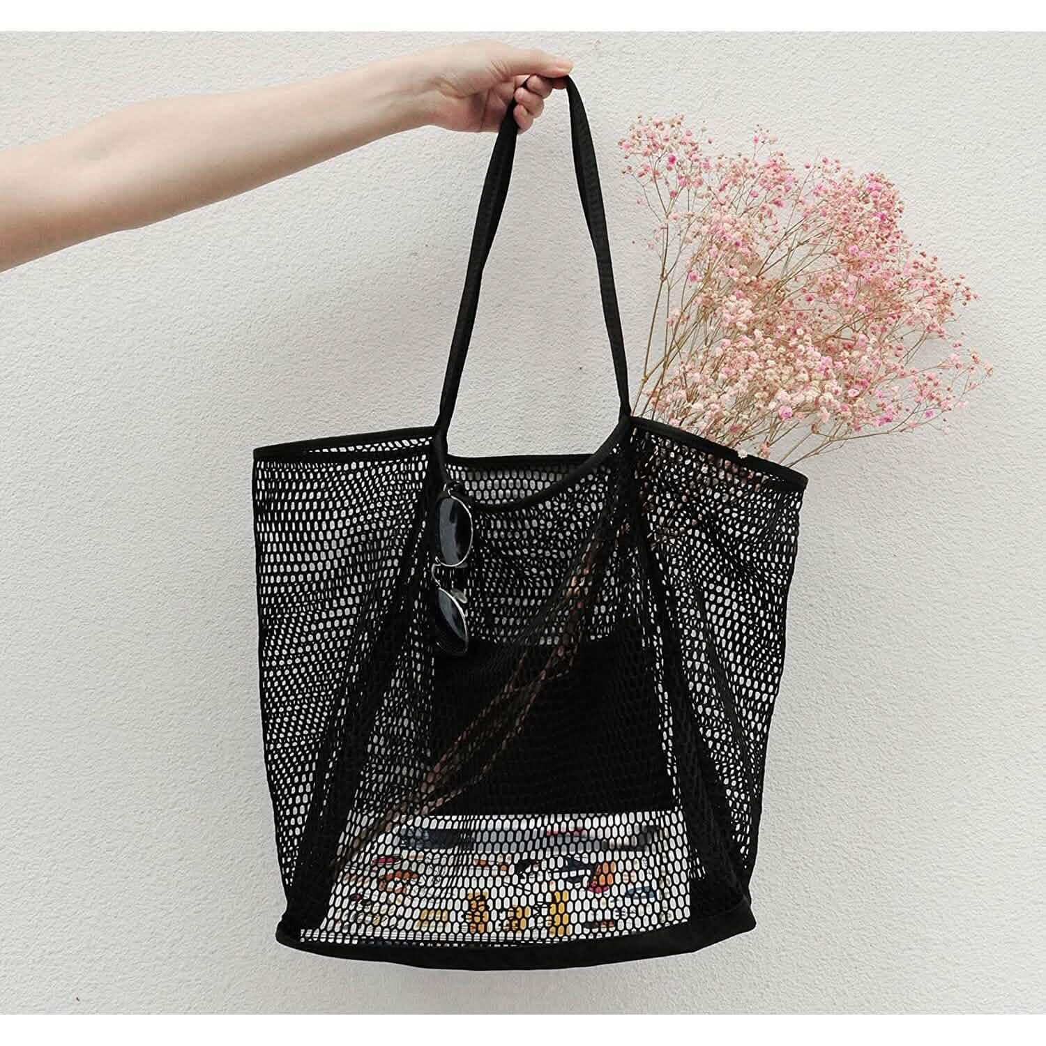 HOXIS Mesh Beach Tote Women's Shoulder Bag DailySale