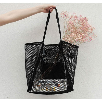 HOXIS Mesh Beach Tote Women's Shoulder Bag DailySale