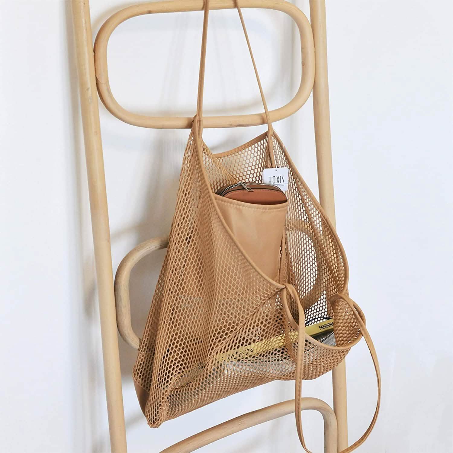 HOXIS Mesh Beach Tote Women's Shoulder Bag DailySale