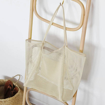 HOXIS Mesh Beach Tote Women's Shoulder Bag DailySale