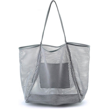 HOXIS Mesh Beach Tote Women's Shoulder Bag DailySale