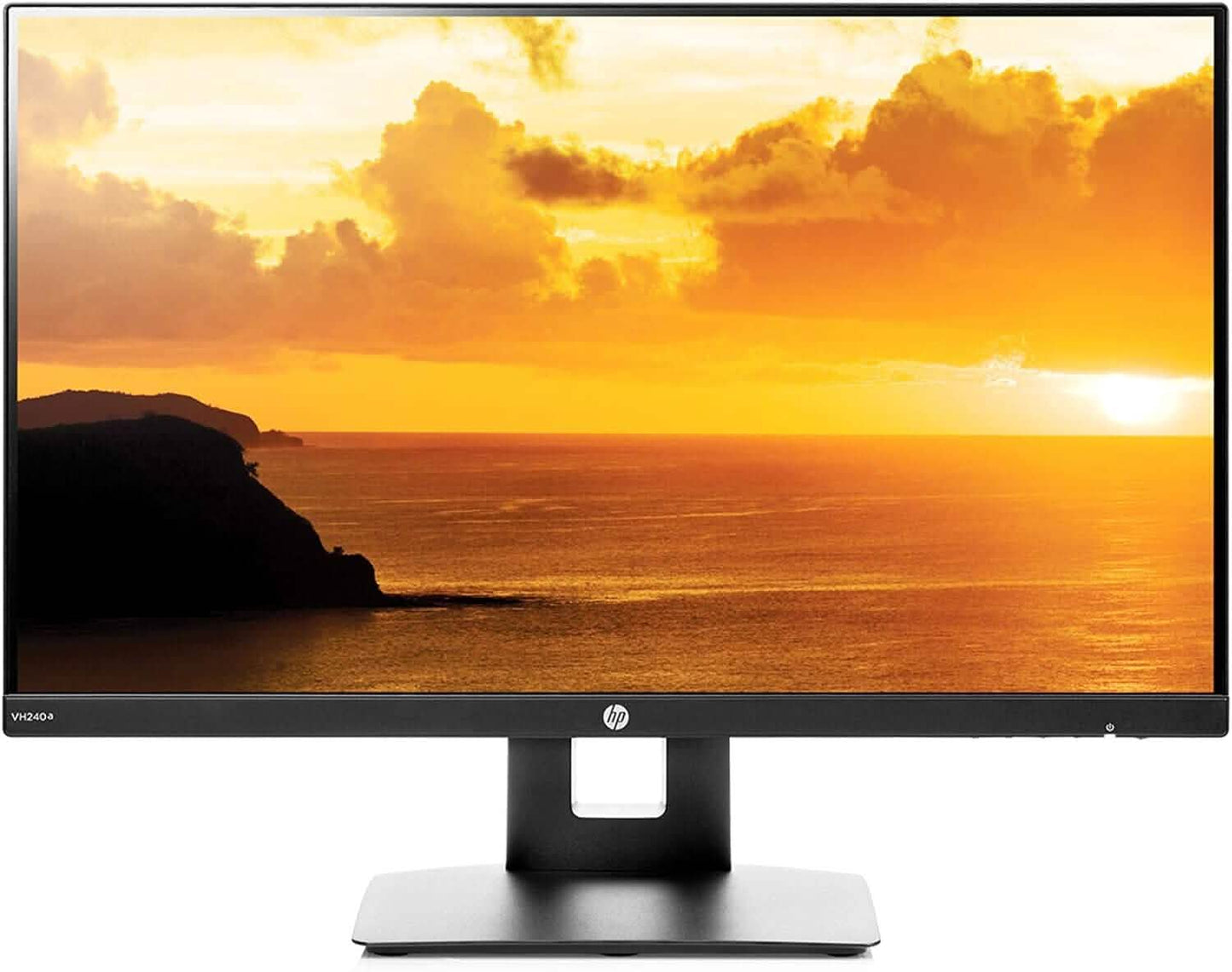HP 23.8” VH240a IPS FHD LED Monitor HDMI VGA Speakers (Refurbished) DailySale