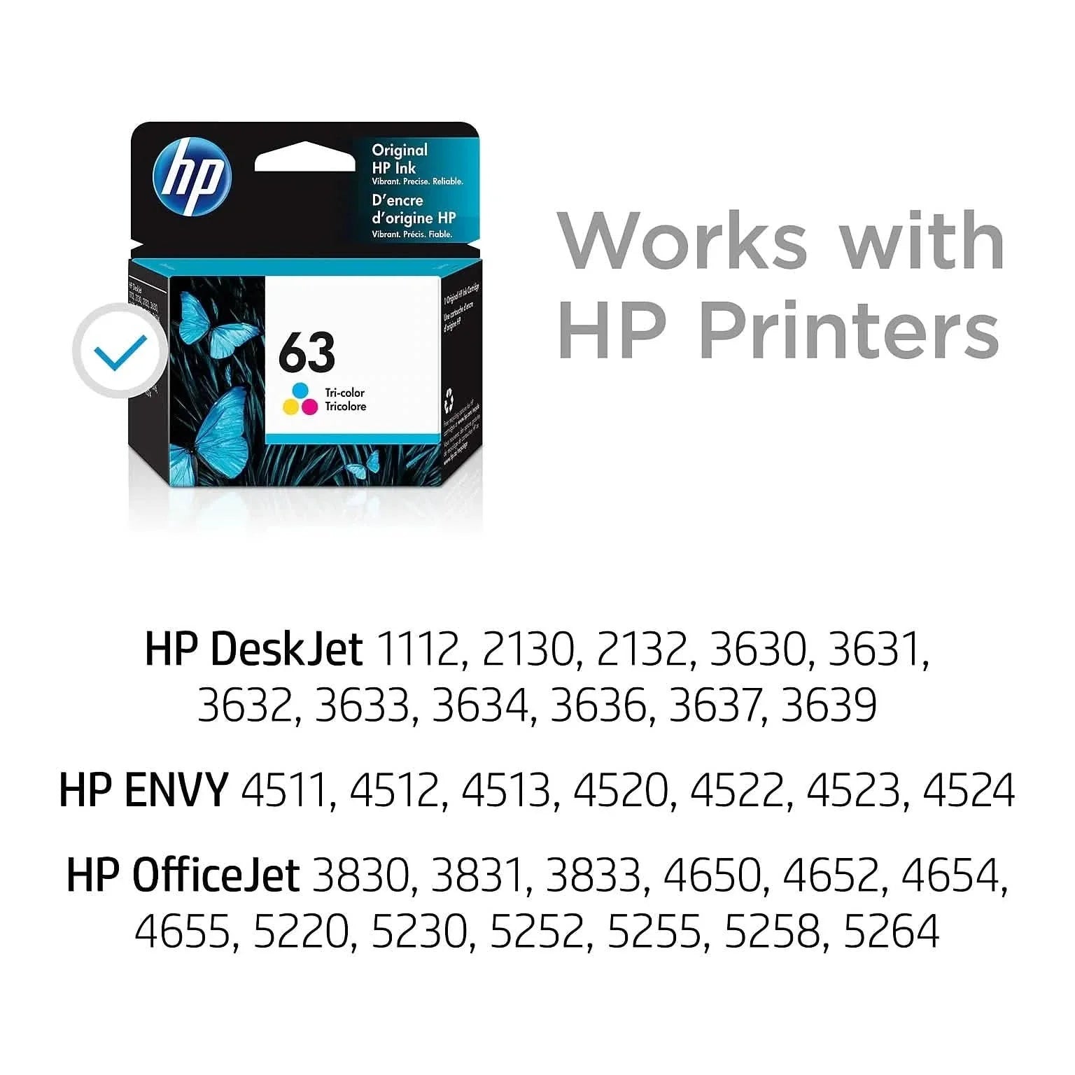 HP 63 Original Ink Cartridge F6U61AN F6U62AN DailySale