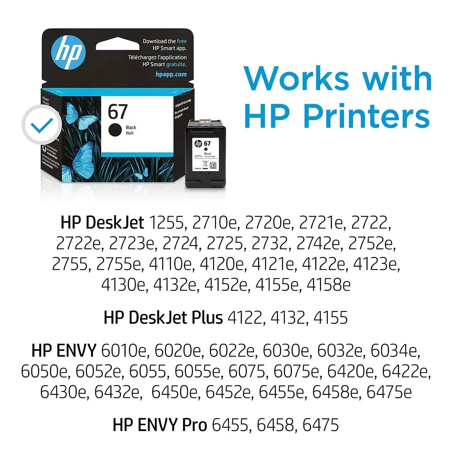 HP 67 Original Ink Cartridge 3YM55AN 3YM56AN DailySale