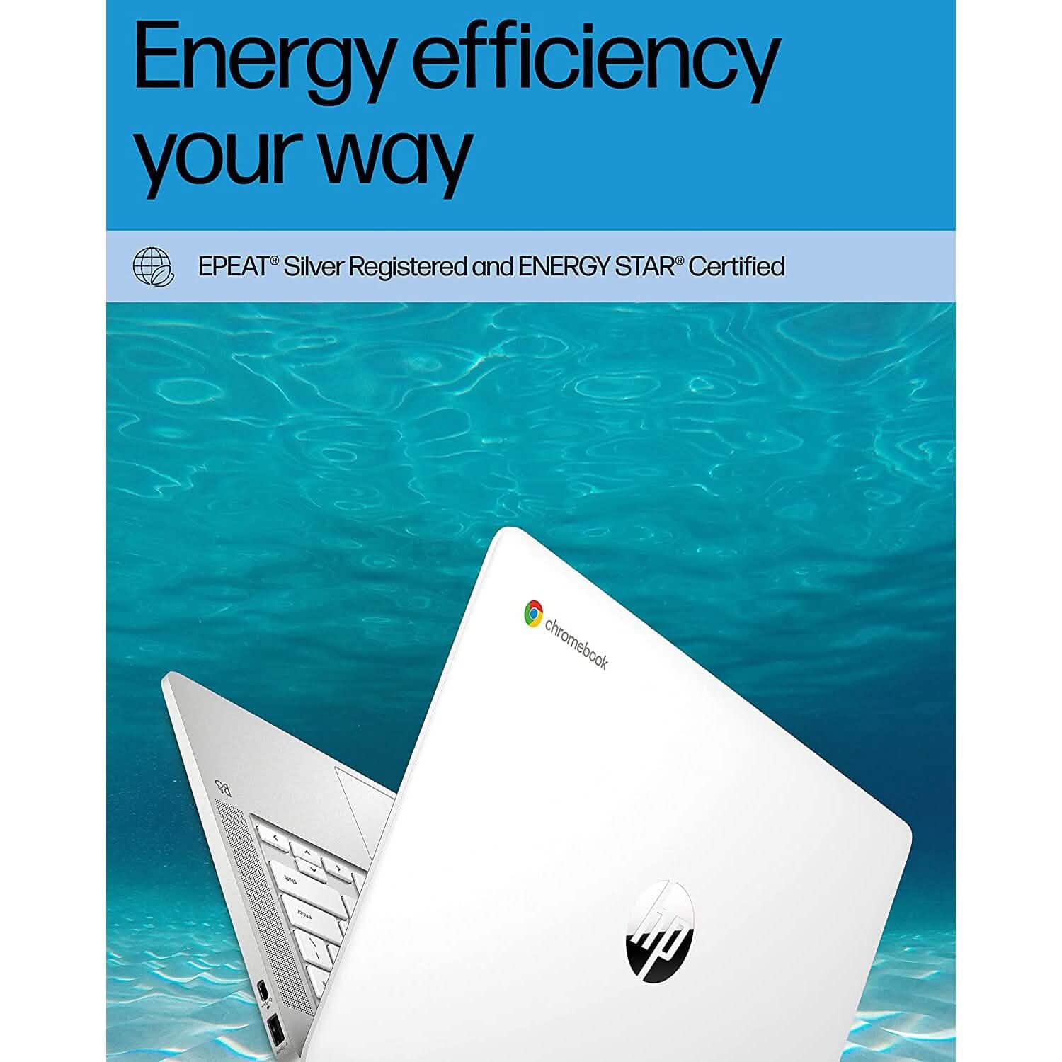 HP Chromebook 14" Laptop Intel Celeron N4120 Processor 4GB RAM 64GB SSD (Refurbished) DailySale