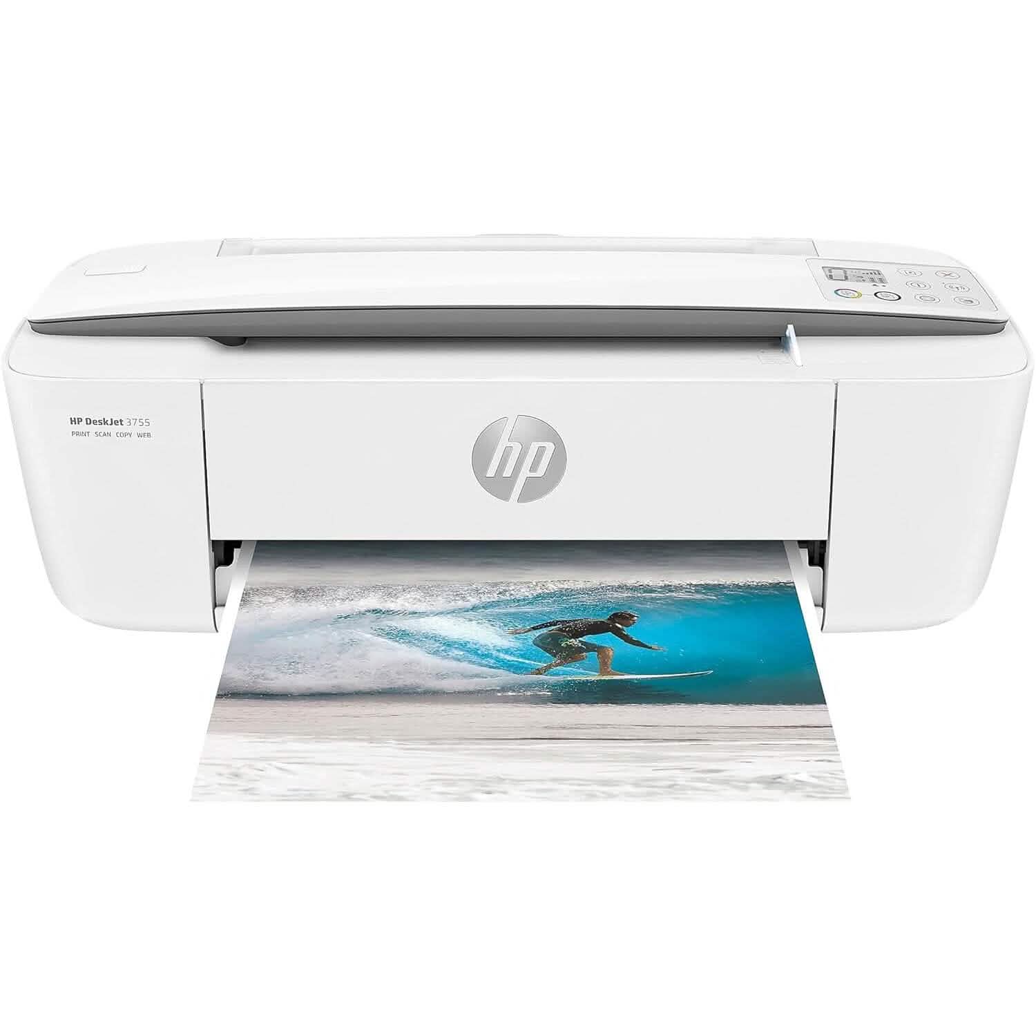HP DeskJet 3755 Compact All-in-One Wireless Printer (Refurbished) DailySale
