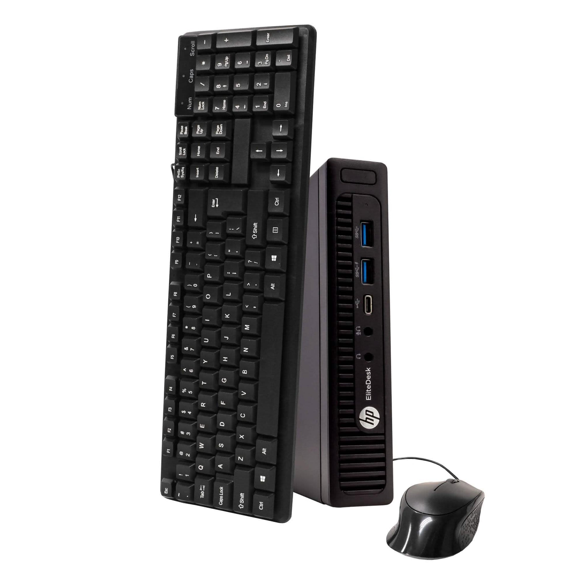 HP EliteDesk 800G1 Tiny Form Factor Computer PC 240GB SSD Windows 10 Professional (Refurbished) DailySale