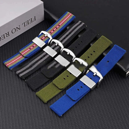 Huawei Watch & Watch GT Nylon Band with Wide Metal Keeper BandsCo Straps