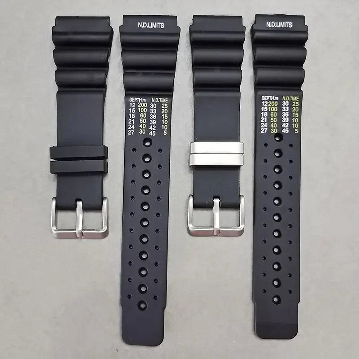 Huawei Watch & Watch GT Dive-Style Silicone Band, 3 Keeper Options BandsCo Straps