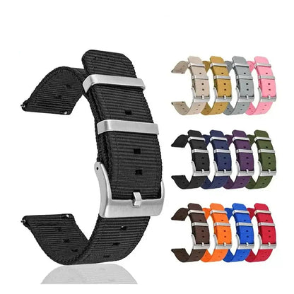 Huawei Watch & Watch GT Two-Piece Nylon Band, Twin Metal Keepers BandsCo Straps