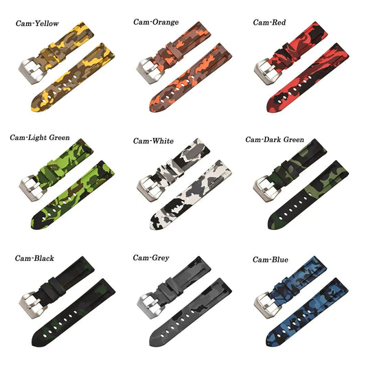 Huawei Watch & Watch GT Camouflage Silicone Buckle Band BandsCo Straps
