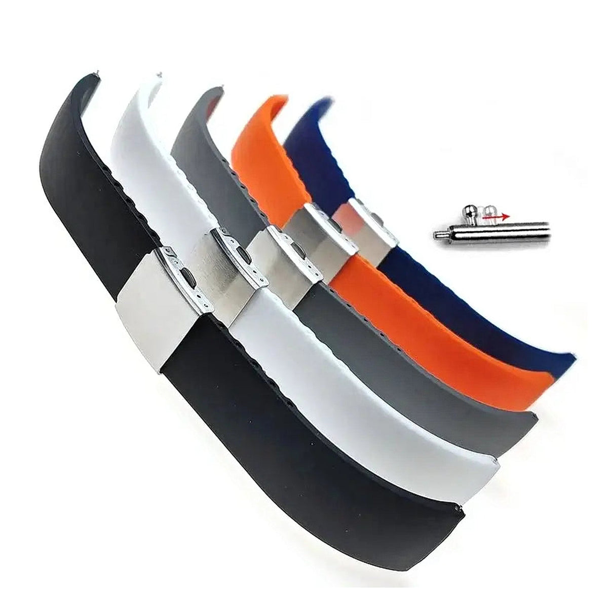 Huawei Watch & Watch GT Trim-to-Fit Silicone Band, Folding Clasp BandsCo Straps