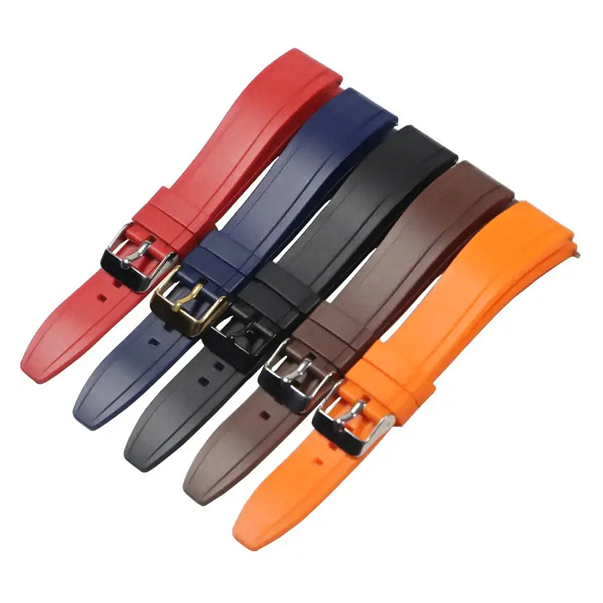 Huawei Watch & Watch GT Raised-Center Silicone Buckle Band BandsCo Straps