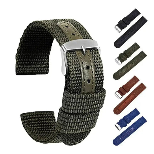 Huawei Watch & Watch GT Textured Nylon Band with Center Panel BandsCo Straps