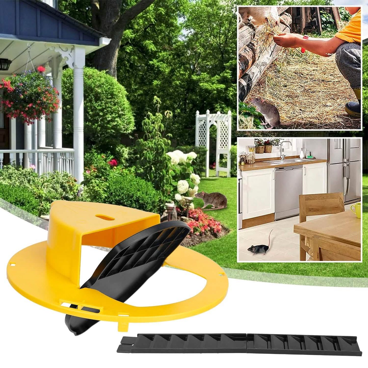 Humane Bucket Lid Mouse Trap with Ladder Auto Reset DailySale