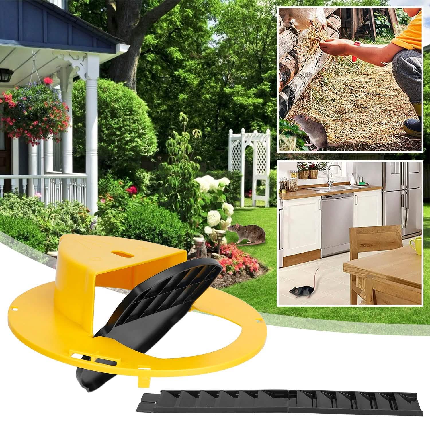 Humane Bucket Lid Mouse Trap with Ladder Auto Reset DailySale