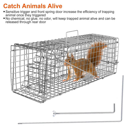 Humane Live Animal Rodent Cage Collapsible Galvanized Wire DailySale