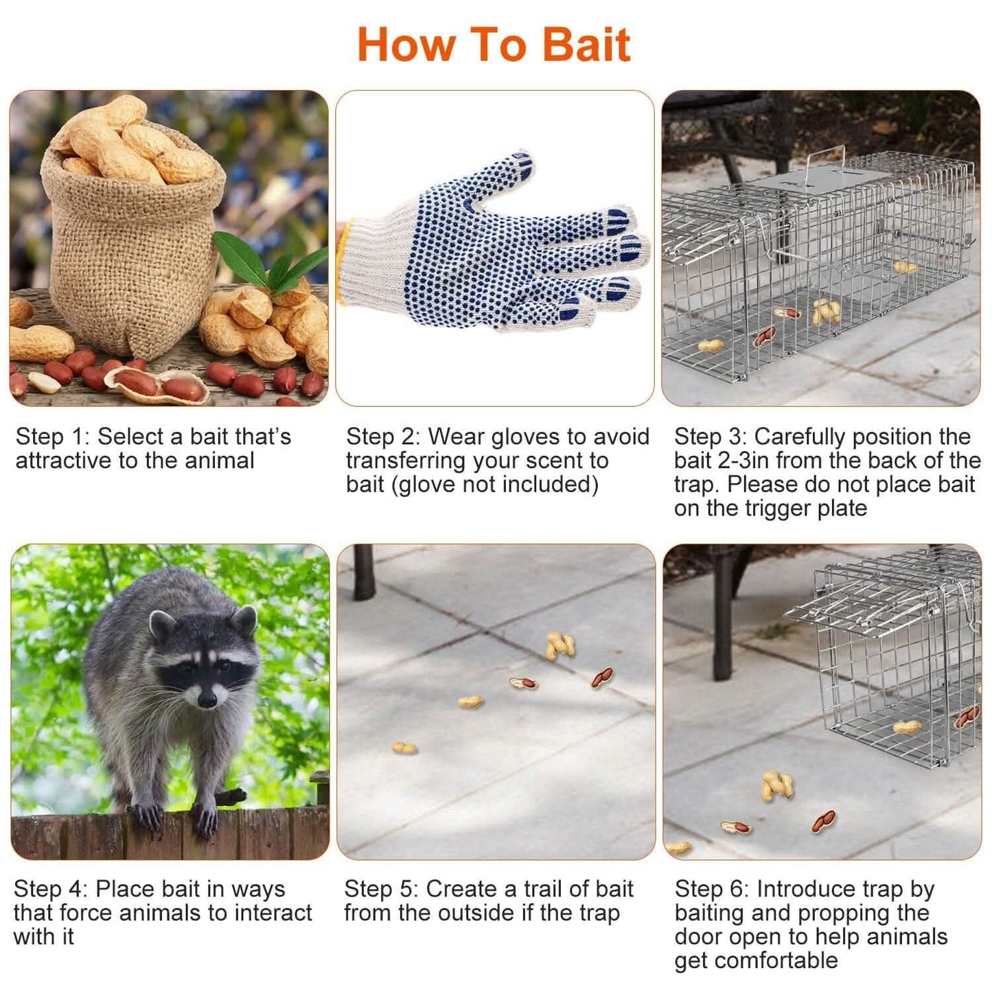Humane Live Animal Rodent Cage Collapsible Galvanized Wire DailySale