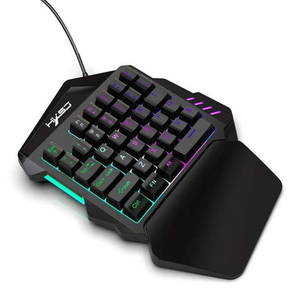 HXSJ J50 One-Handed Gaming Keyboard Mouse Combo DailySale