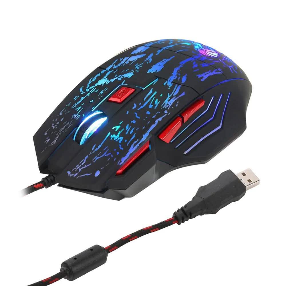 HXSJ J50 One-Handed Gaming Keyboard Mouse Combo DailySale