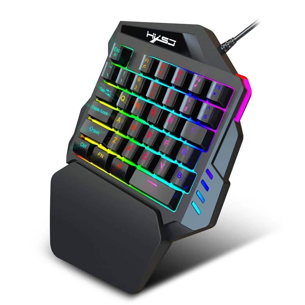 HXSJ J50 One-Handed Gaming Keyboard Mouse Combo DailySale