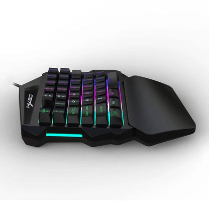 HXSJ J50 One-Handed Gaming Keyboard Mouse Combo DailySale