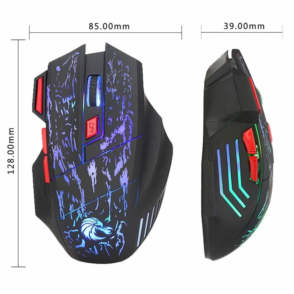 HXSJ J50 One-Handed Gaming Keyboard Mouse Combo DailySale