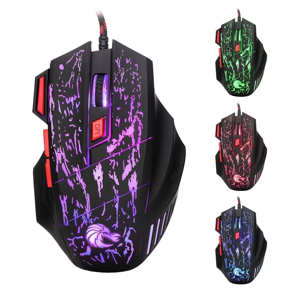 HXSJ J50 One-Handed Gaming Keyboard Mouse Combo DailySale